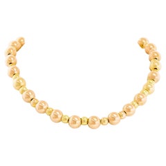 Antique Gold Bead Necklace