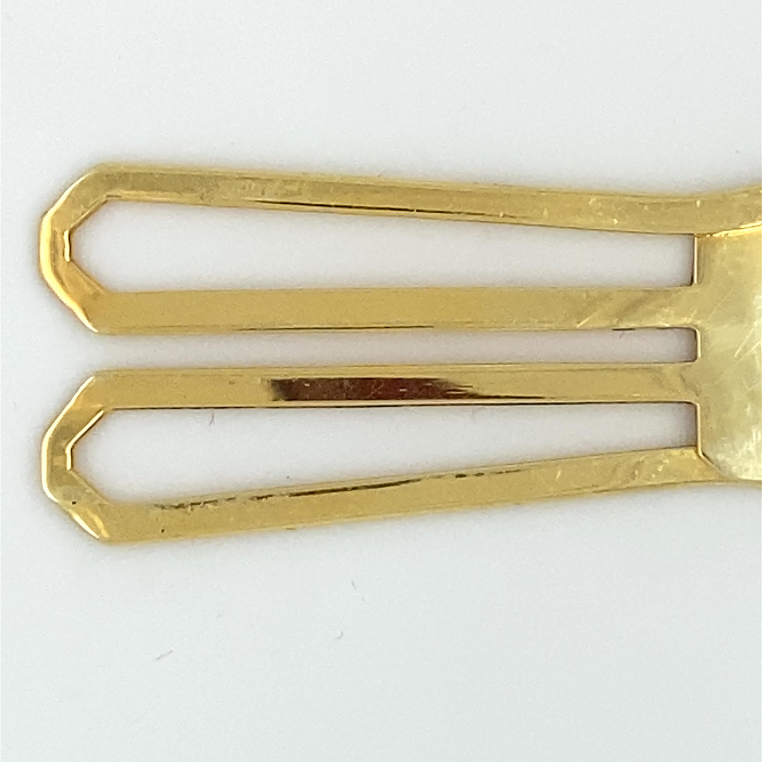 solid gold bookmark