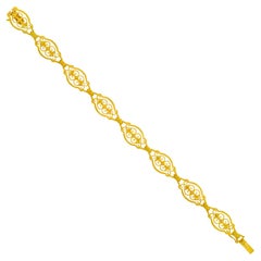 Antique Gold Bracelet 18k c1890s France