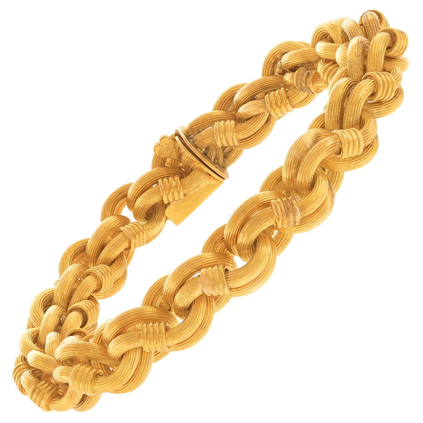 Antique Gold Bracelet French