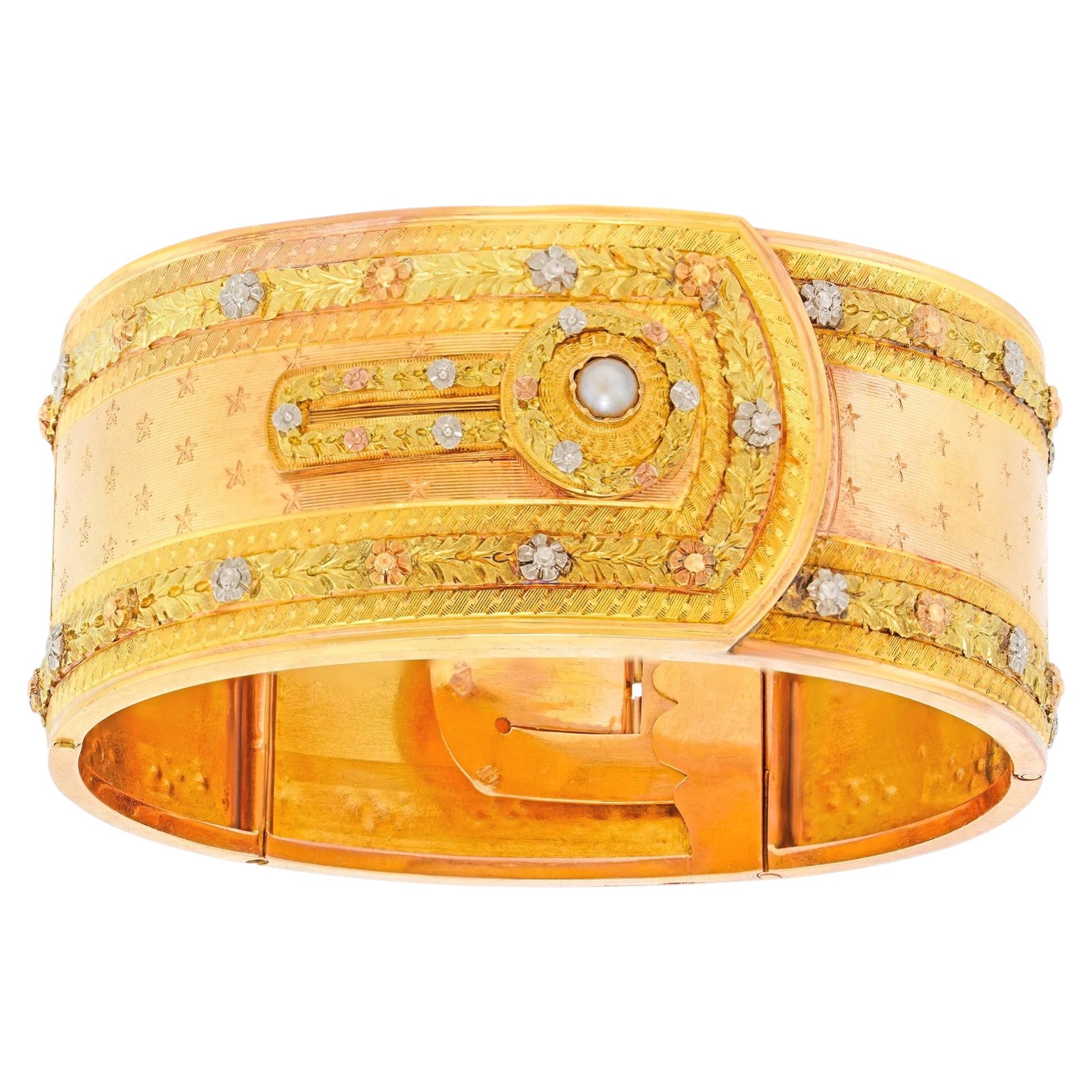 Antique Gold Bracelet French