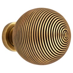 Antique gold brass wire door handle