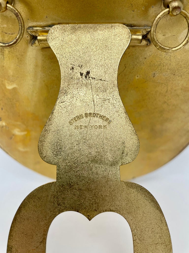 Antique Gold Bronze Oval Frame Retailed at "Stern Brothers" New York, circa 1890 at 1stDibs