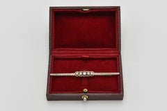 Antique gold brooch with diamonds, 1930s