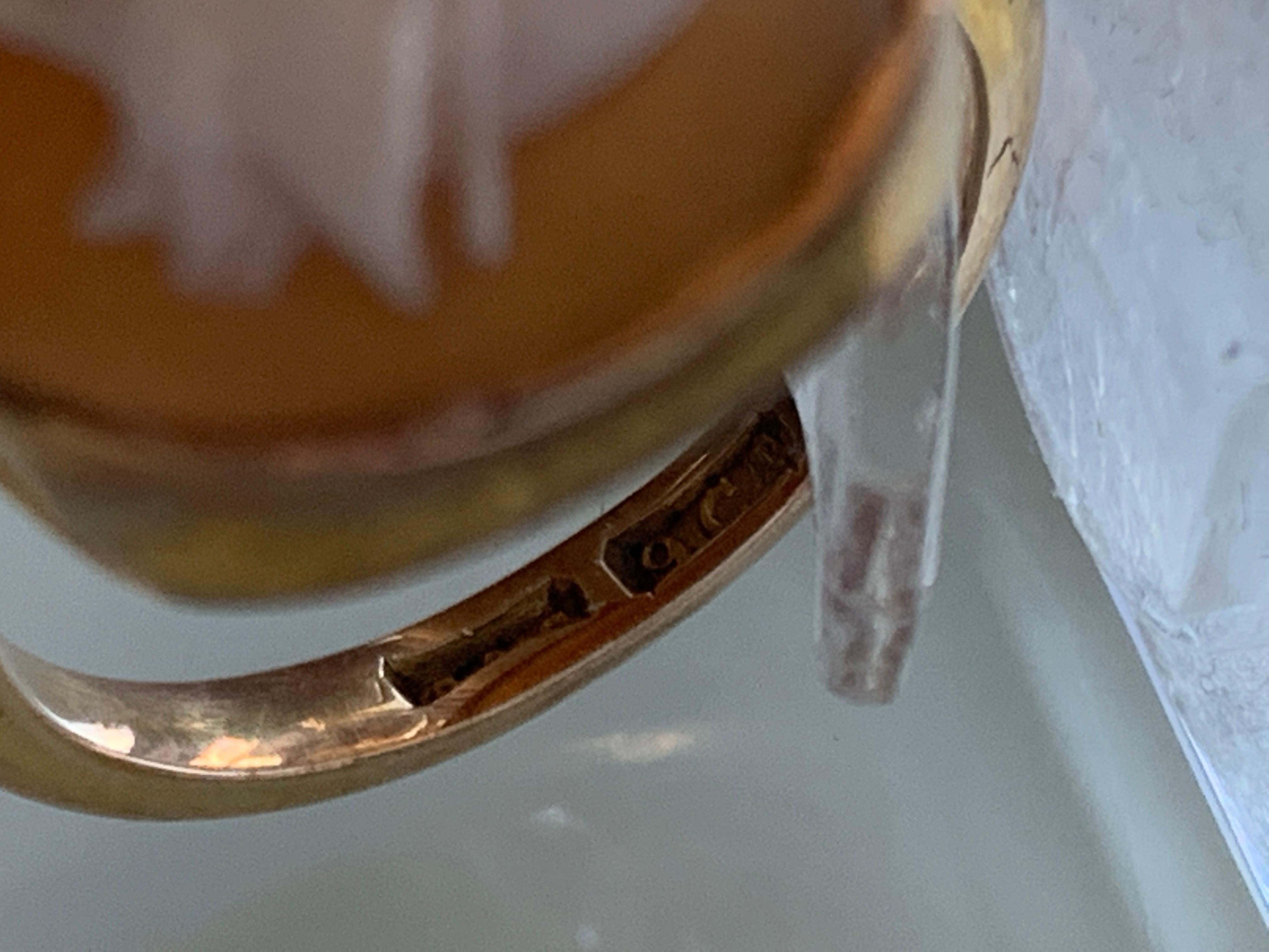 Antique Gold Cameo Ring For Sale 7