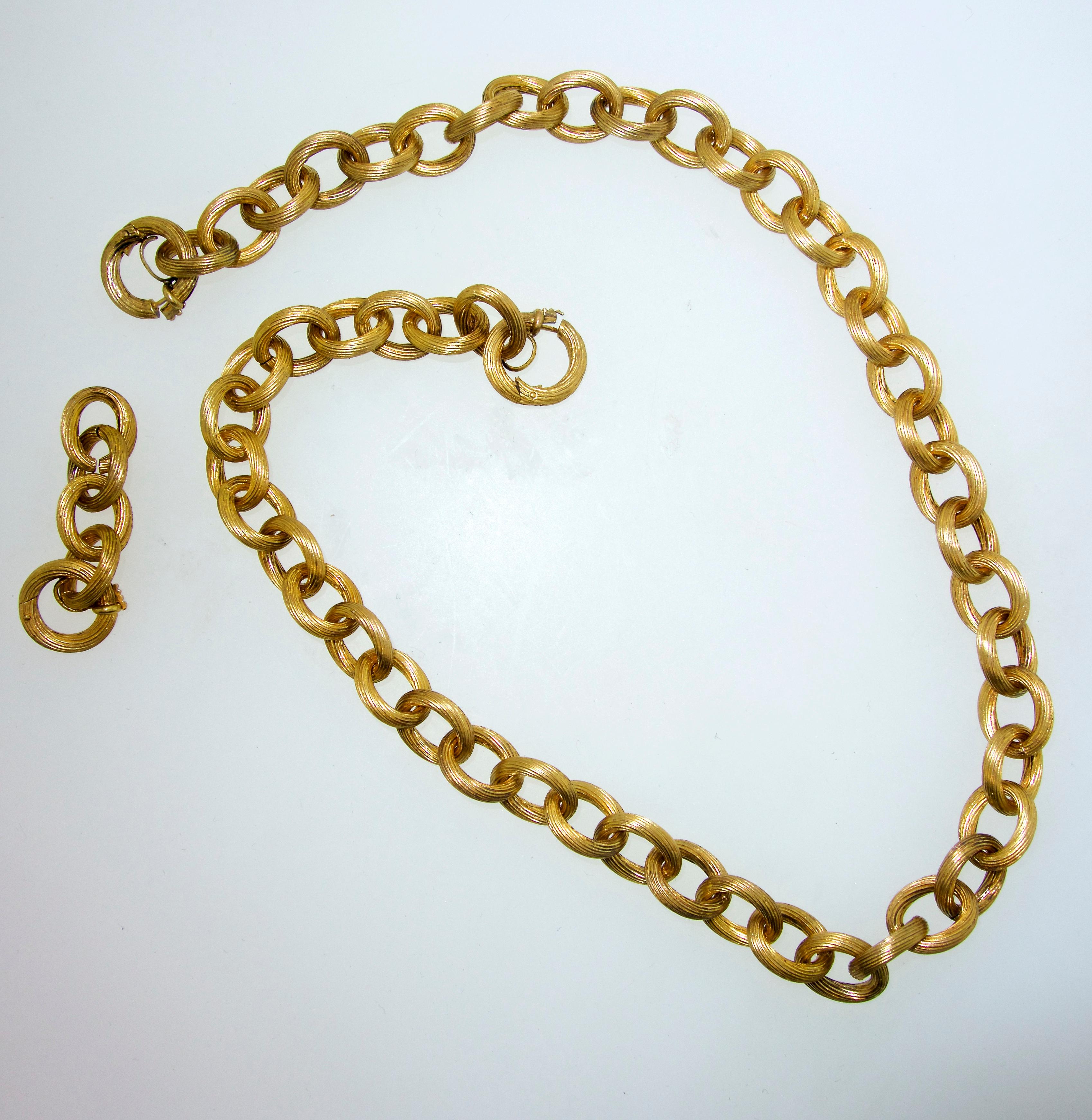 Victorian Antique Gold Chain, circa 1885