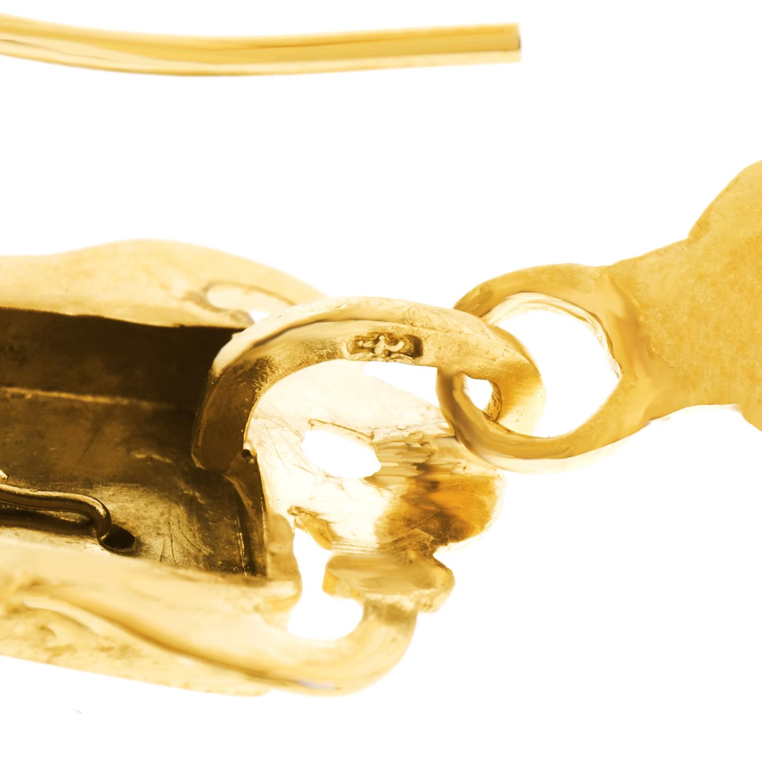 Antique Gold Chandelier Earrings 1