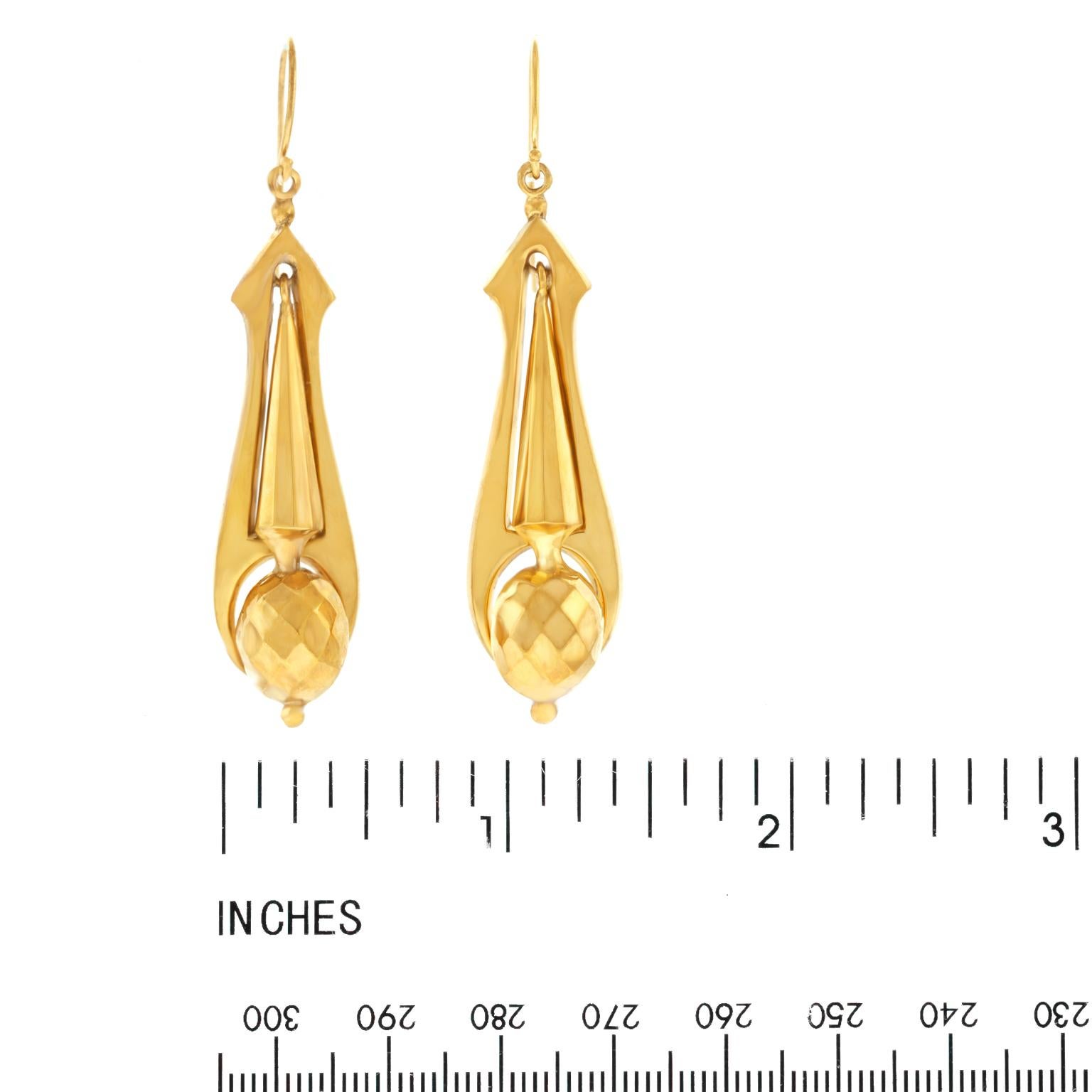 Antique Gold Chandelier Earrings 1