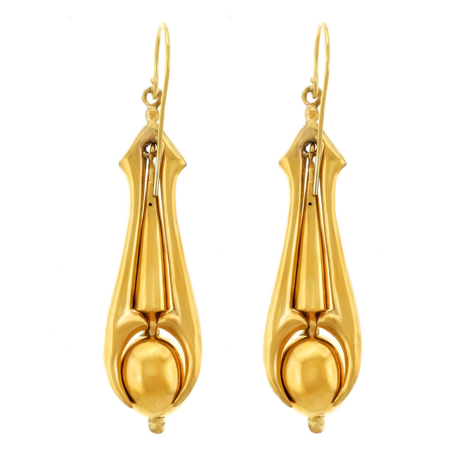 Antique Gold Chandelier Earrings 2