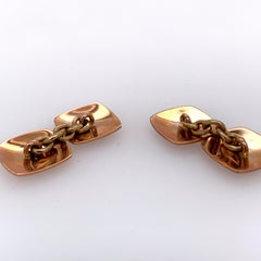 Antique Gold and Enamel Cufflinks