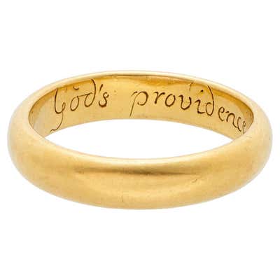 Antique English Gold Band 'Posey' Ring For Sale at 1stDibs | ring size ...