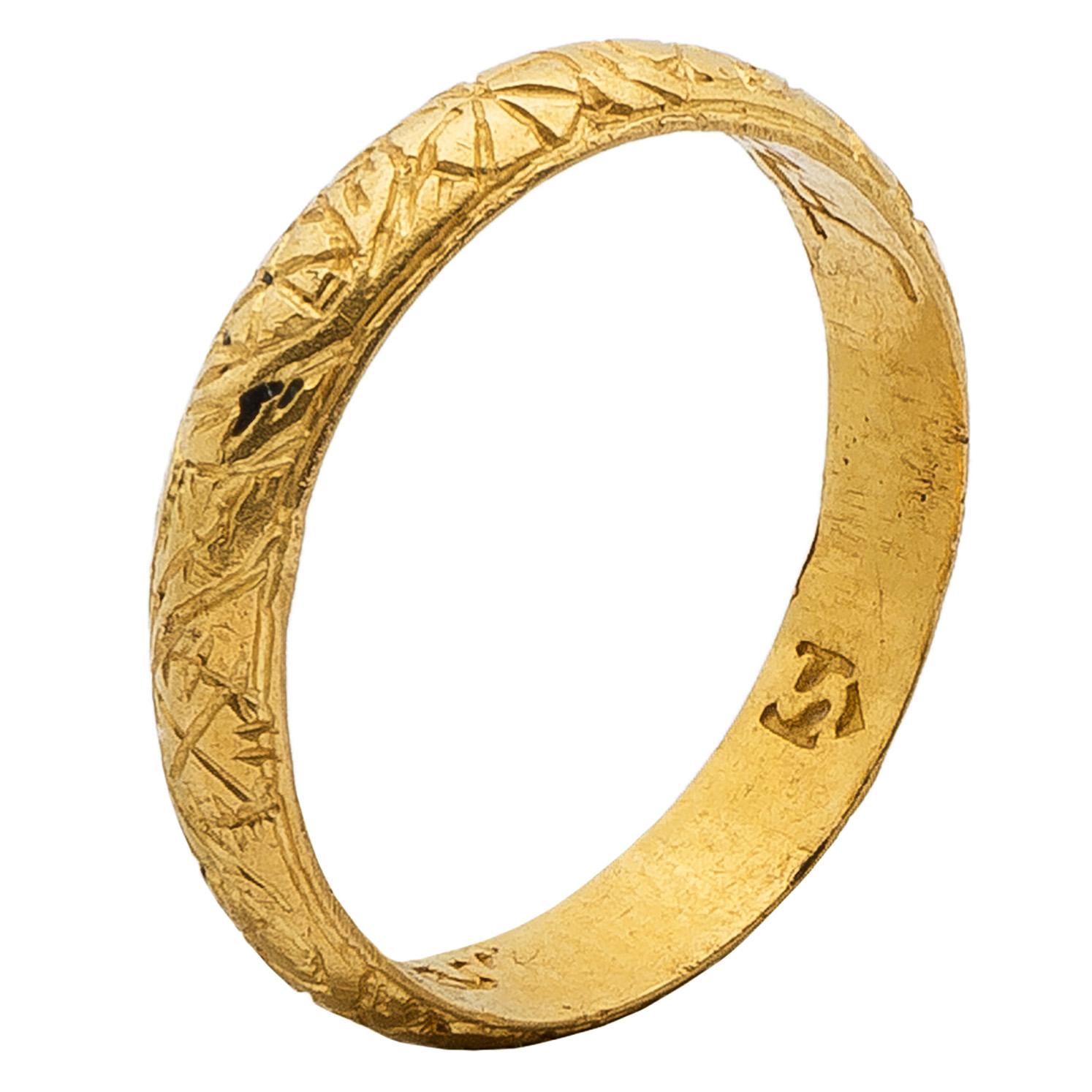 Antiker englischer „Posy“-Ring aus Gold für Damen oder Herren im Angebot