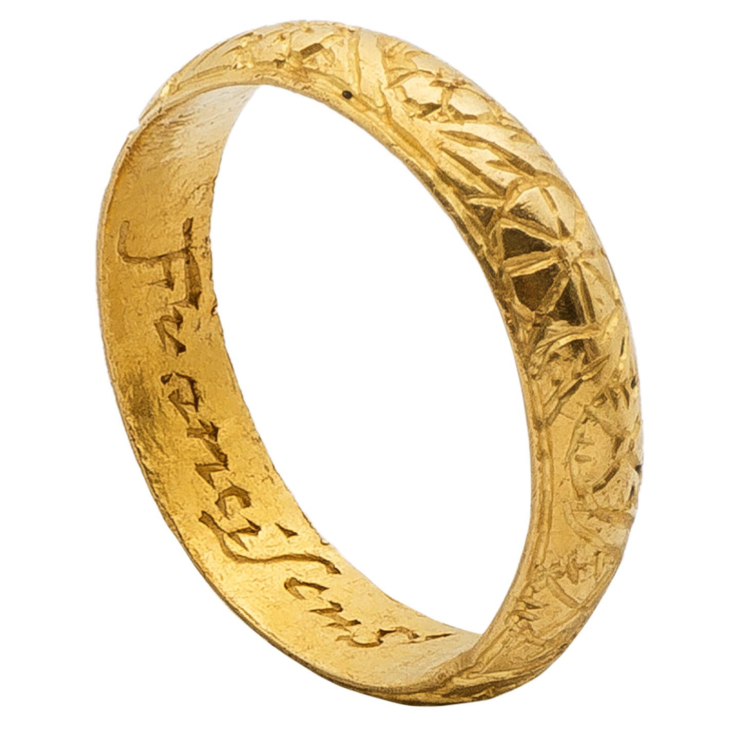 Antiker englischer „Posy“-Ring aus Gold im Angebot 1