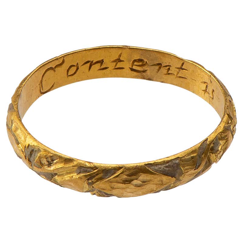 Posy Ring Post Medieval Posy Ring 'Let this present my good intent', circa 17th ...