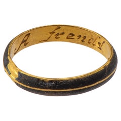 Antique Gold English "Posy" Band Ring
