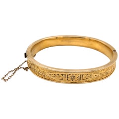 Antique Gold Filled Child's Bangle Bracelet