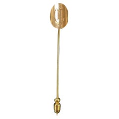 Antique Gold-Filled Monogram Engraved Stickpin