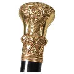 Bastón Antiguo de Oro