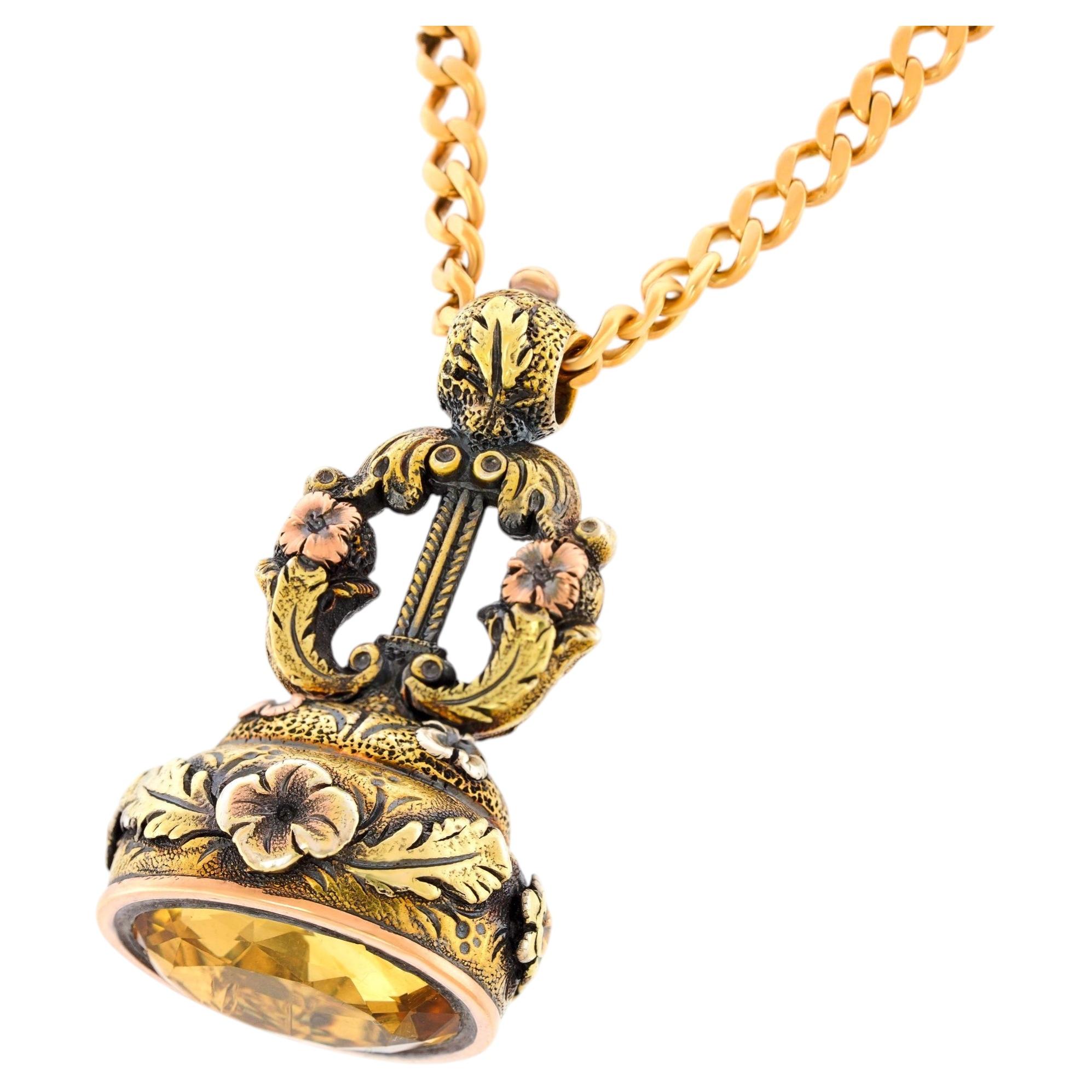 Antique Gold Fob c1850s
