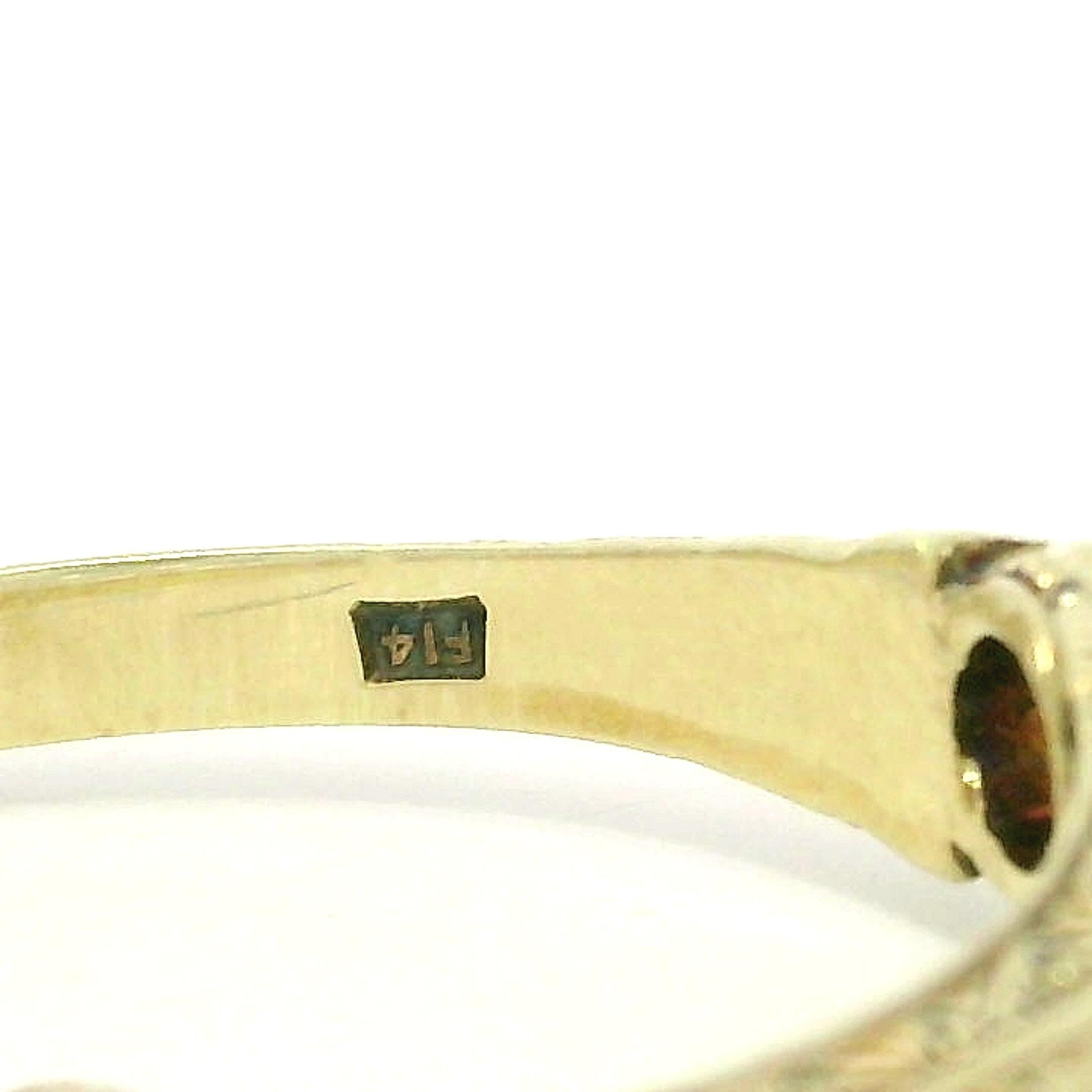 Antique Gold GIA .76ct Scroll Work European Diamond Solitaire Engagement Ring For Sale 2