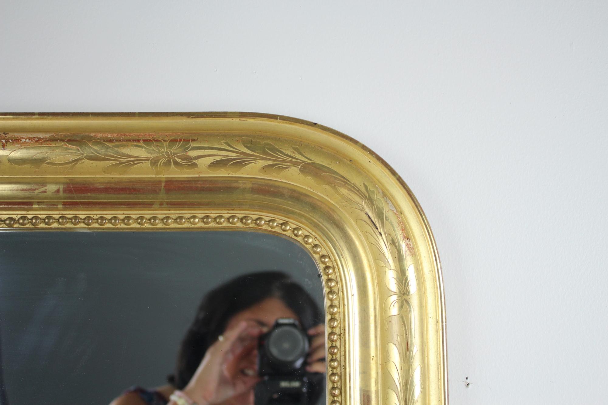 louis philippe mirror gold