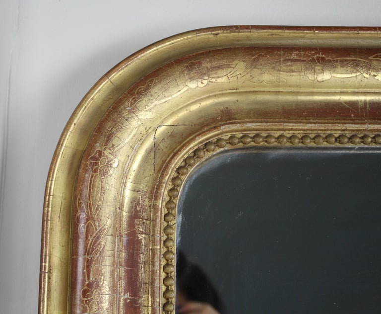 Antique Gold Gilt Louis Philippe Mirror For Sale at 1stdibs