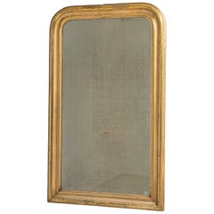 Antique Gold Gilt Louis Philippe Wall Mirror, French, 1880s