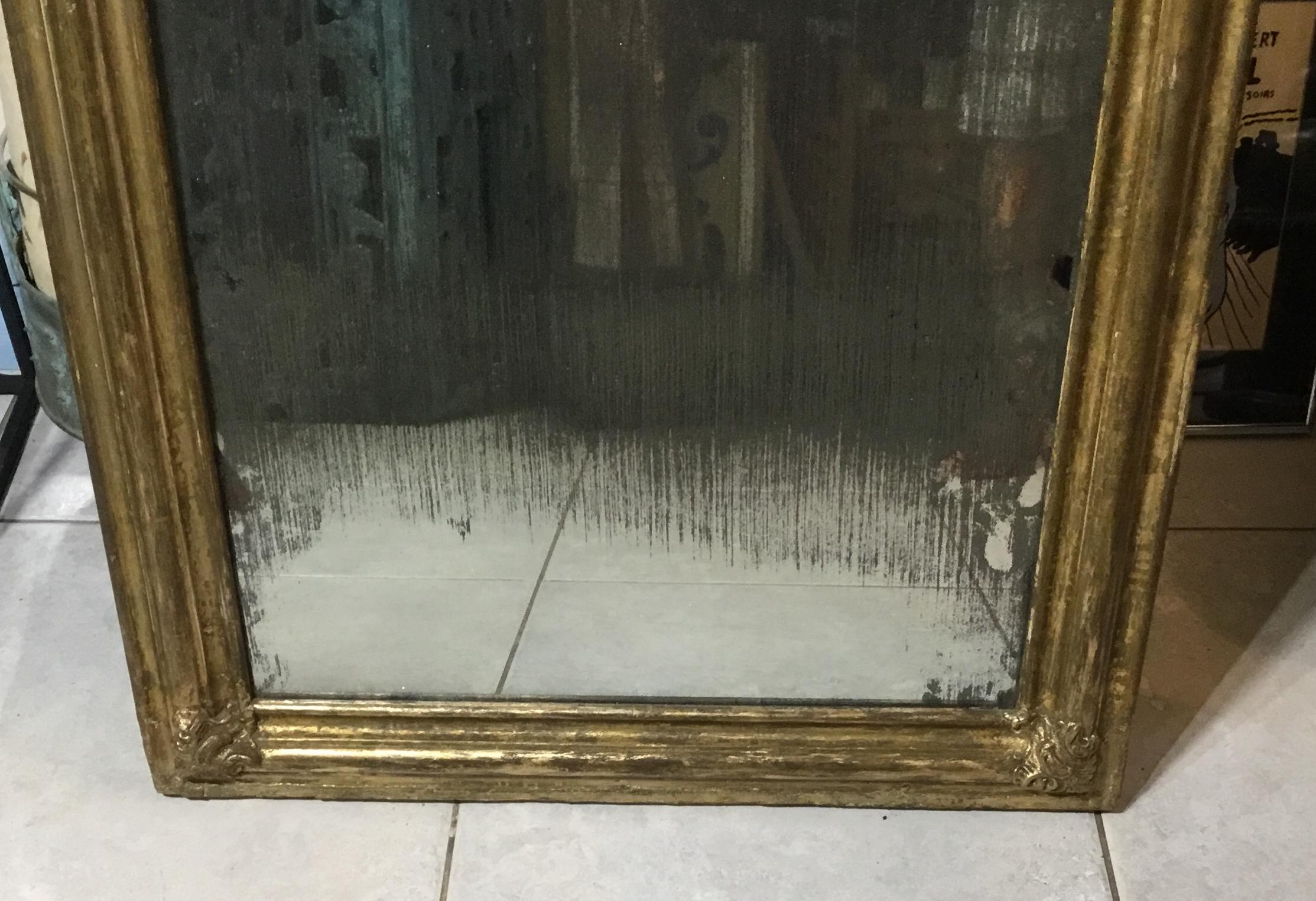 Antique Gold Leaf  Wood Mirror 6