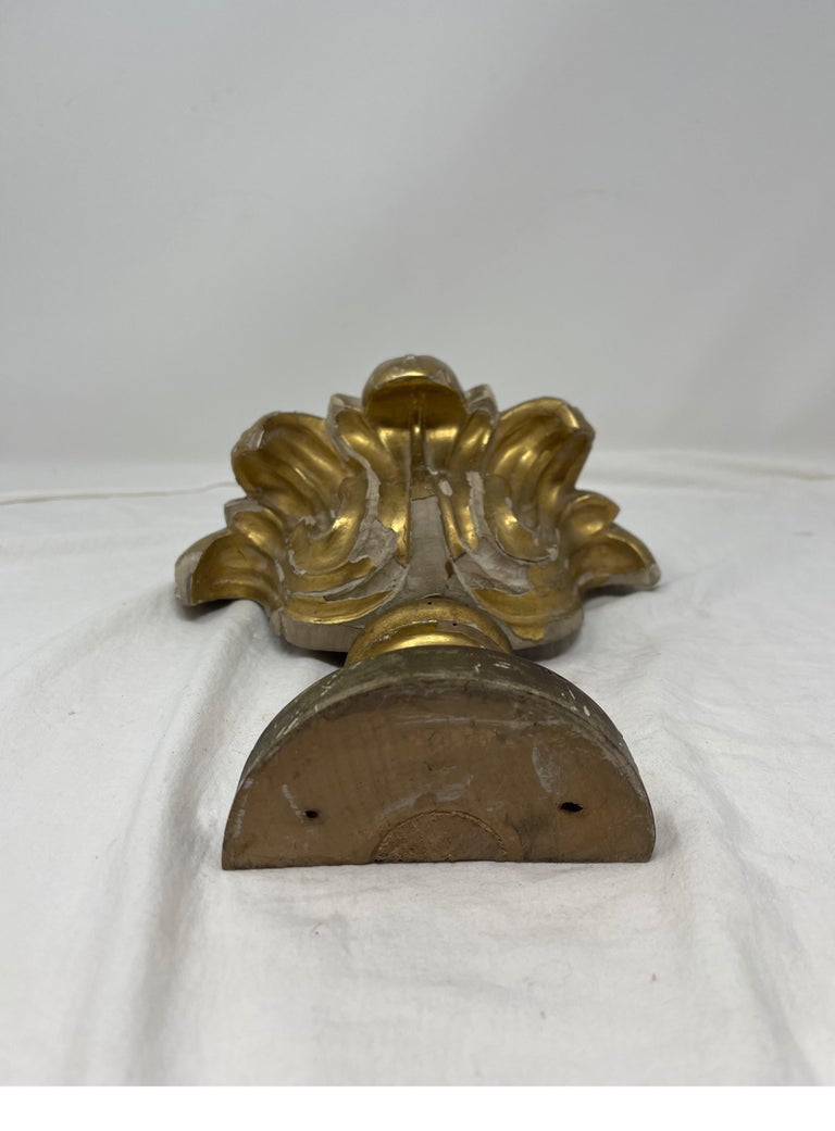 Antique Gold Leaf Finial For Sale at 1stDibs