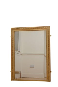 Miroir mural ancien à feuilles d'or, hauteur 132 cm