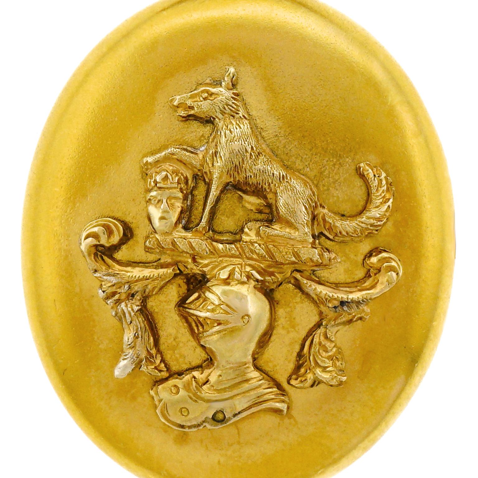 Antikes goldenes Medaillon für Damen oder Herren