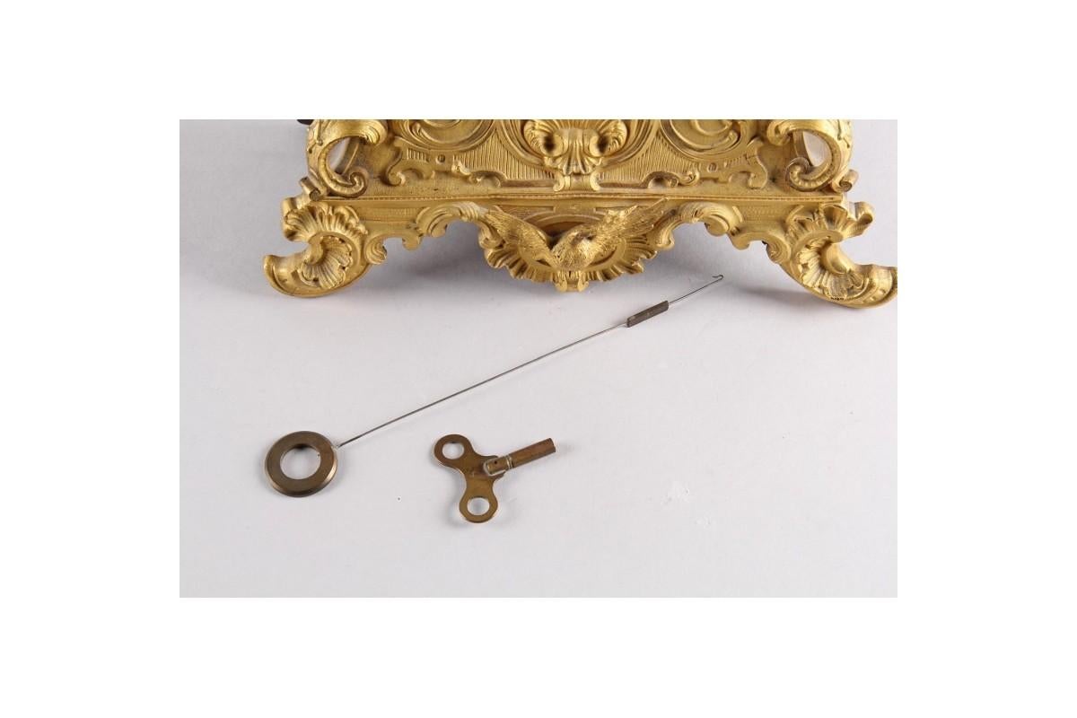 antique gold mantel clocks