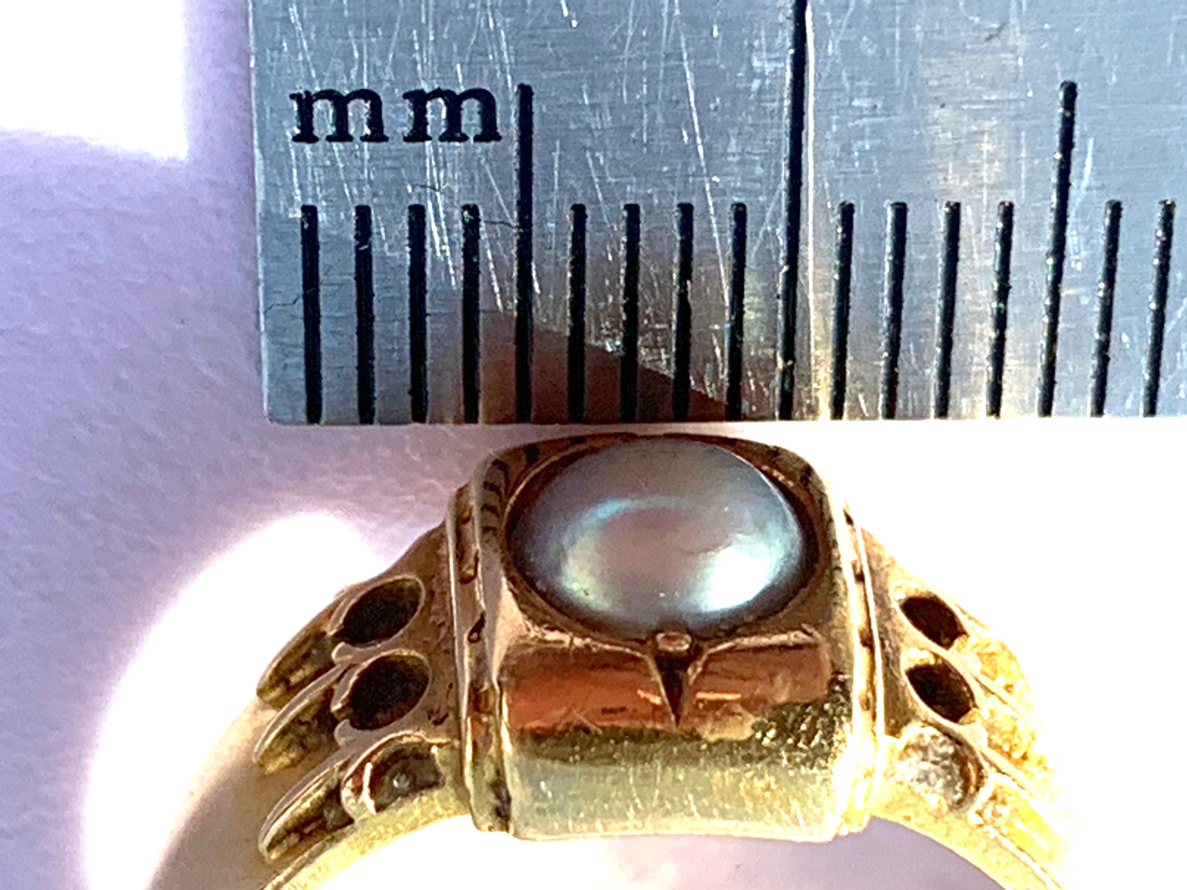 Antique Gold Memorial Ring For Sale 6