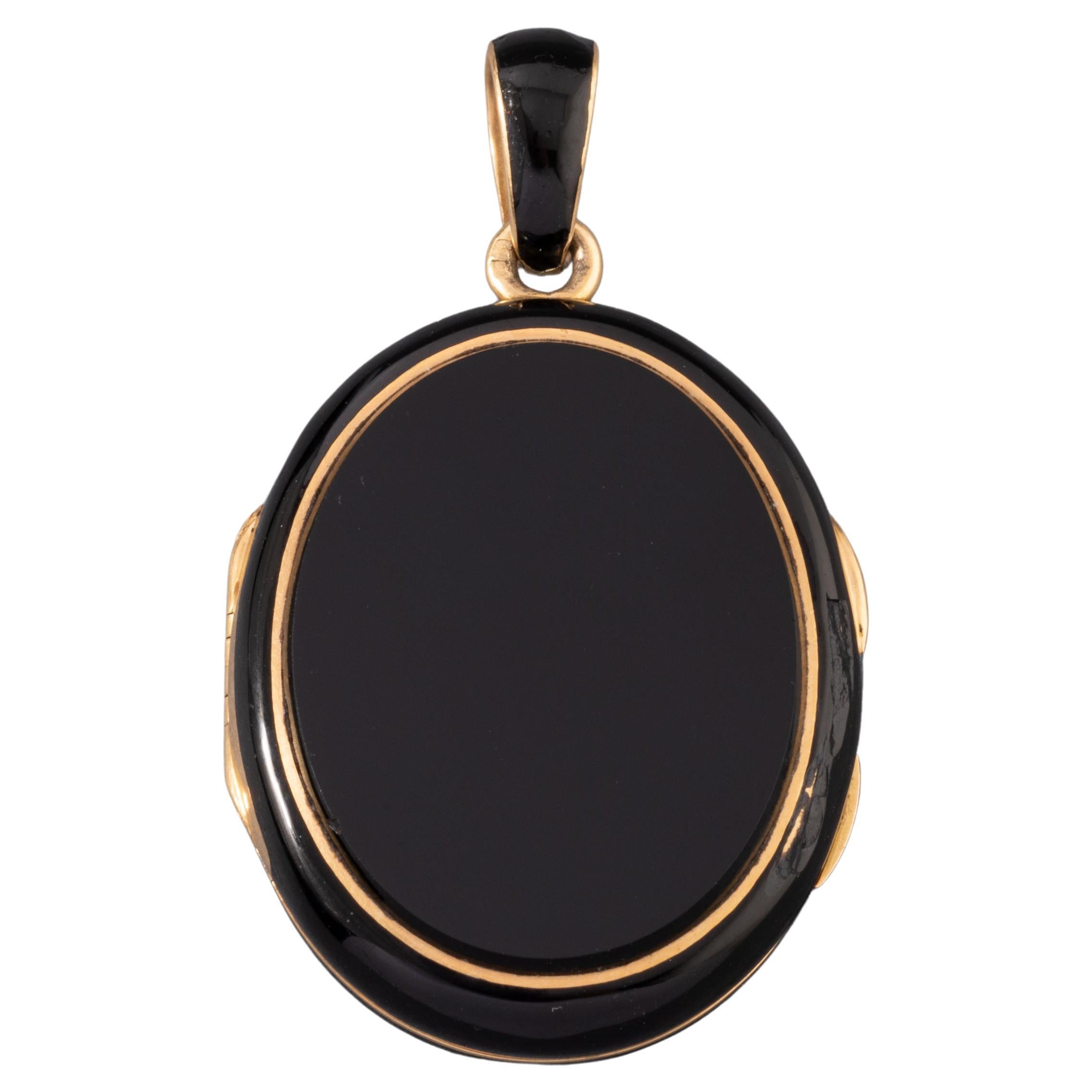 Antique Pink Enamel, Gold and Rose Diamond Heart Locket at 1stDibs