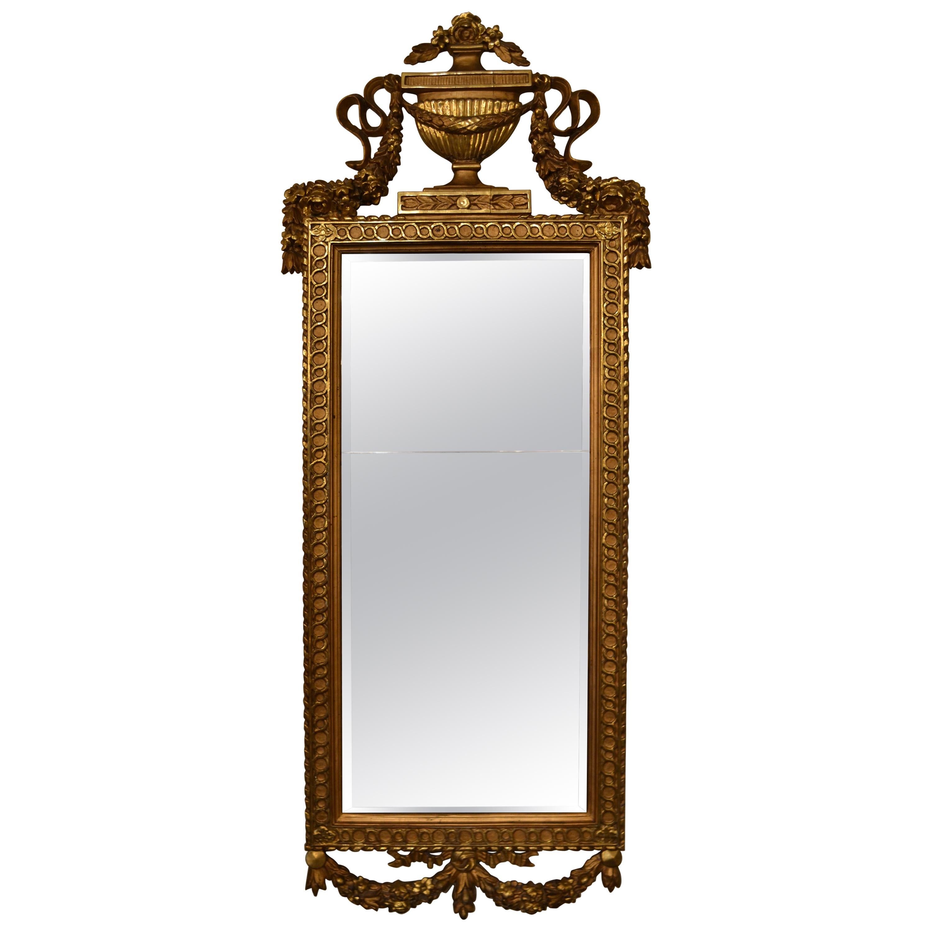 Antique Gold Pier Mirror For Sale