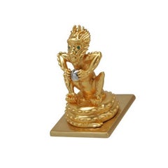 Antique Gold-Plated Bronze "The Year Of The Dragon" by John Landrum Bryant