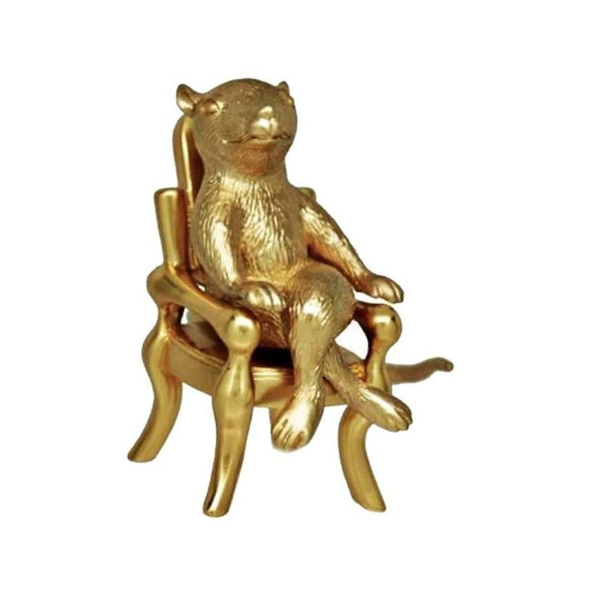 Contemporary Antique Gold-Plated Bronze 