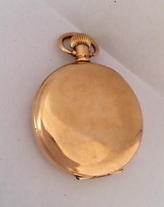 Antique Gold-Plated Dennison Case Swiss Hand Winding Pocket Watch