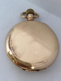 Antique Gold-Plated Dennison Case Waltham U.S.A Hand-Winding Pocket Watch