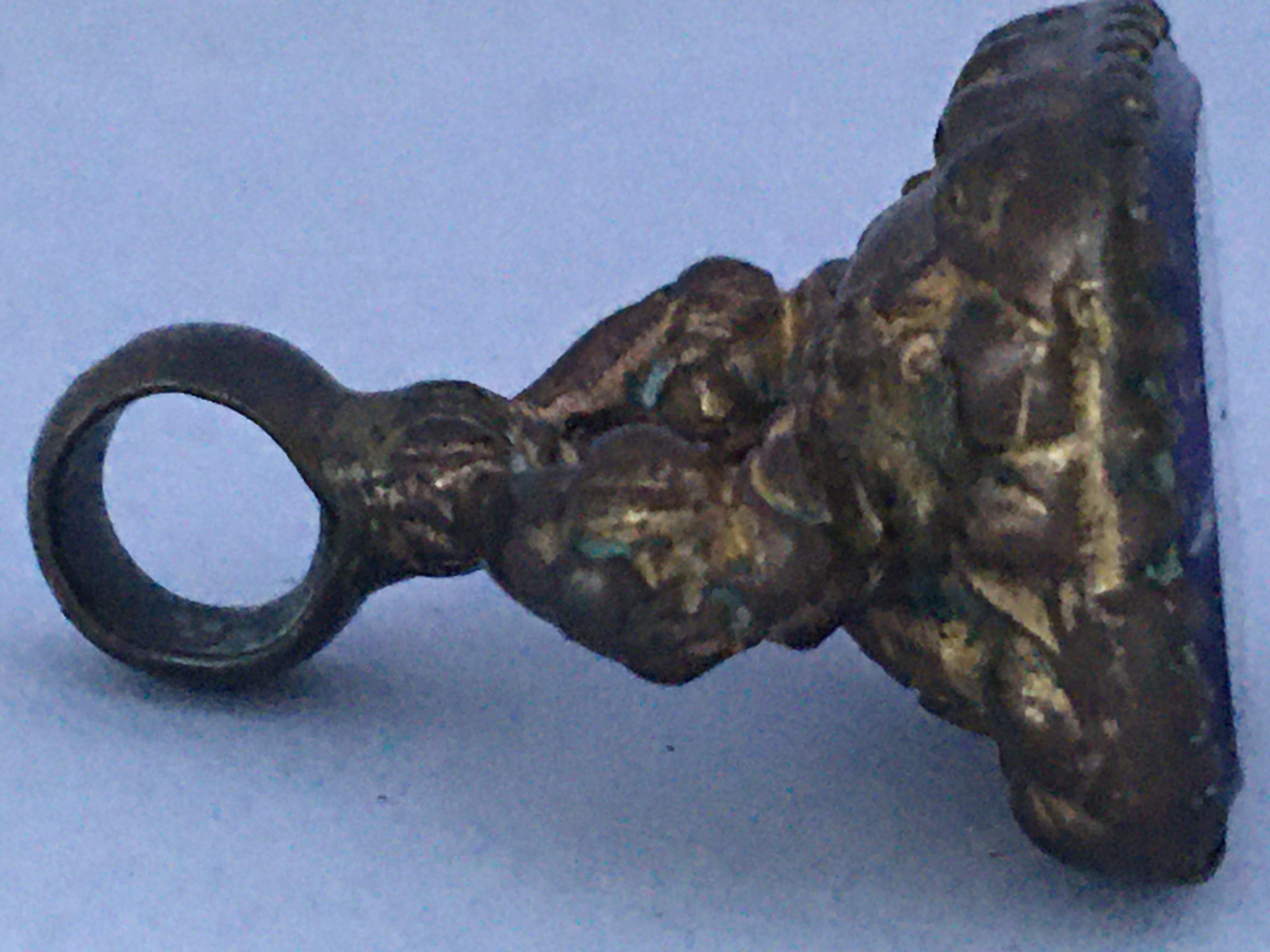 Antique Gold-Plated Fronted Ornate Fob Seal For Sale 8