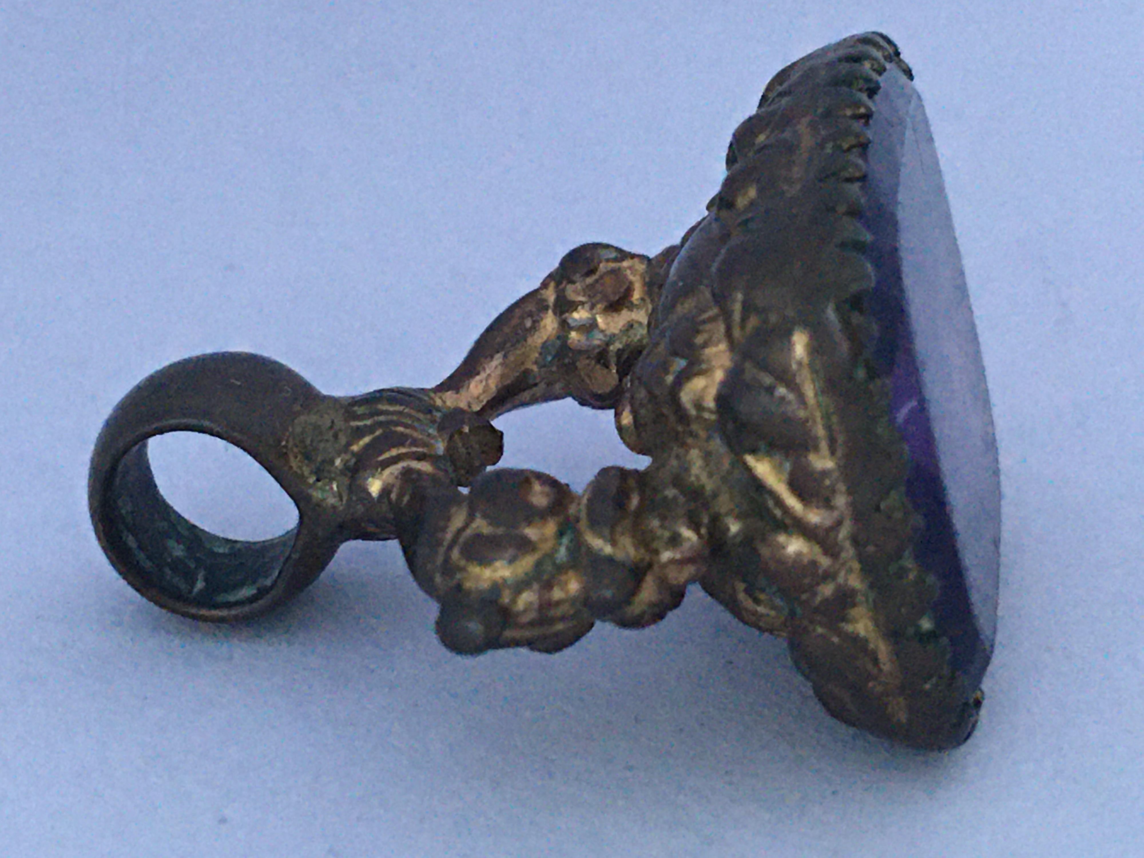 Antique Gold-Plated Fronted Ornate Fob Seal For Sale 9