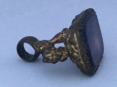 Antique Gold-Plated Fronted Ornate Fob Seal