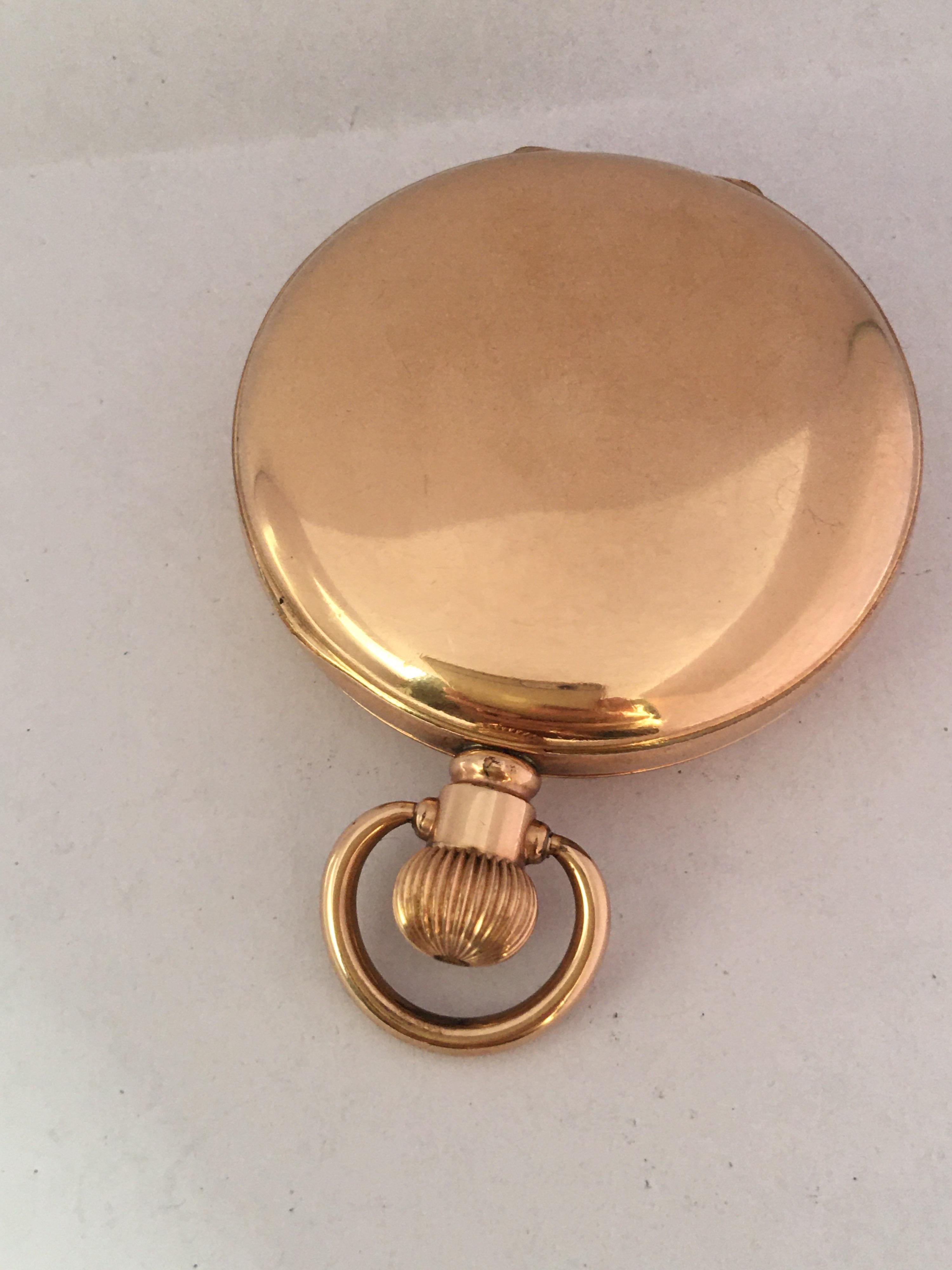 omega half hunter pocket watch
