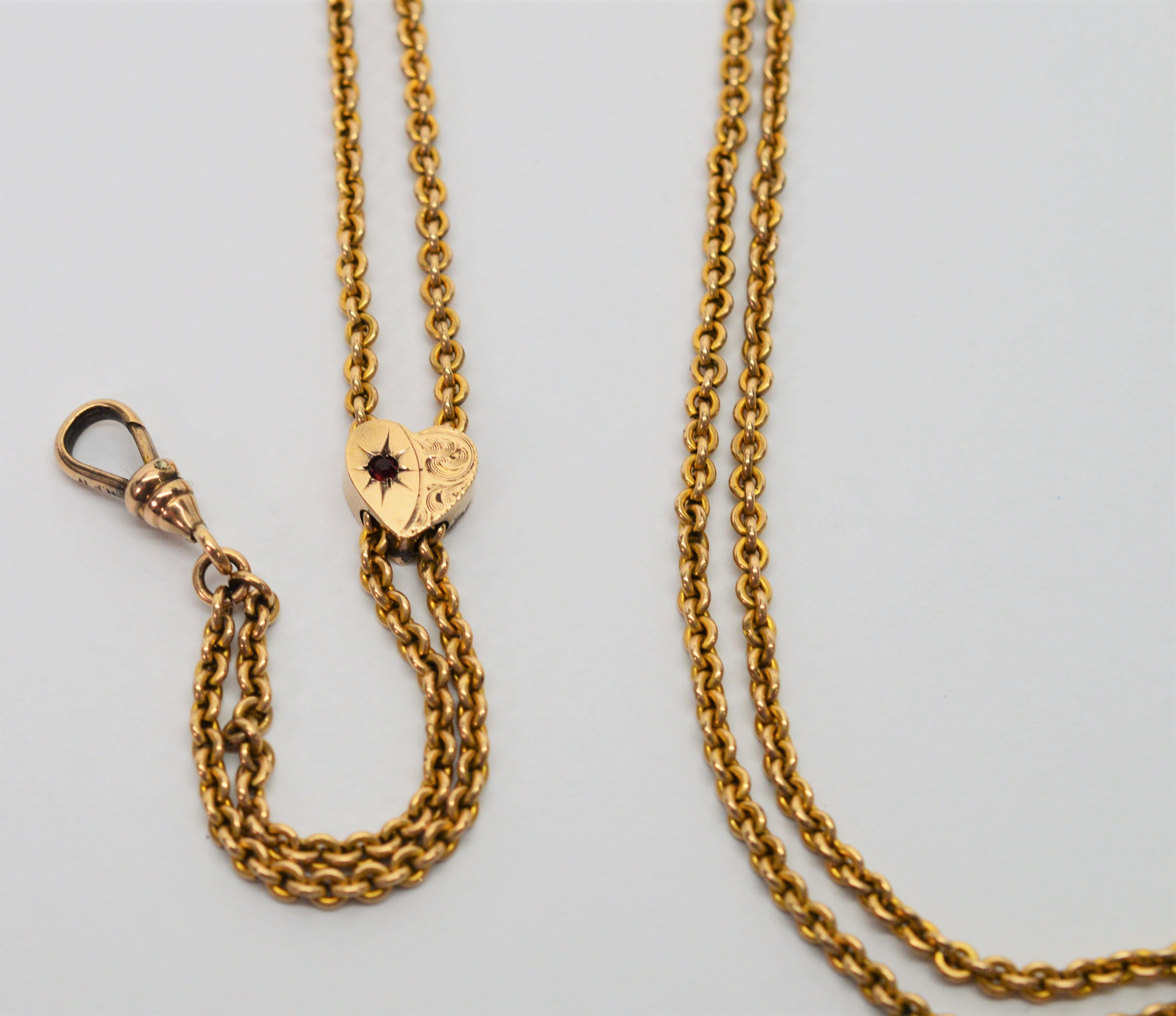 antique watch chain necklace