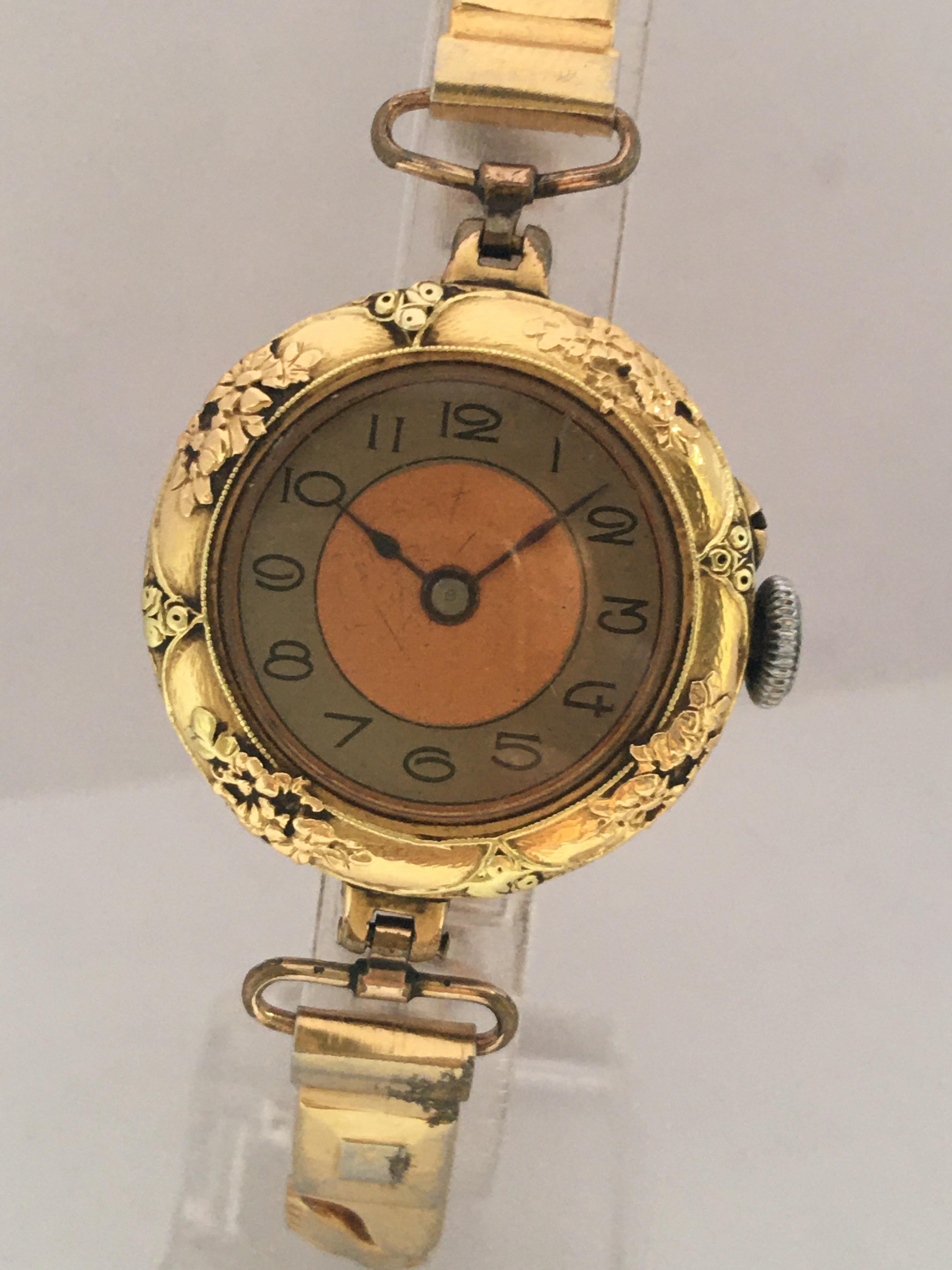 antique gold women's watch