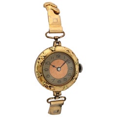 Antique Gold-Plated Ladies Mechanical Trench Watch