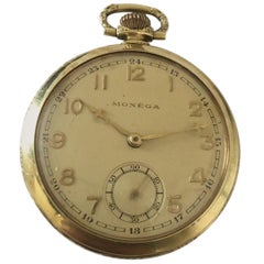 Antique Gold-Plated Slim Pocket or Dress Watch
