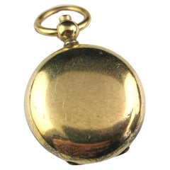Ancien boîtier souverain en plaqué or, pendentif, porte-monnaie 