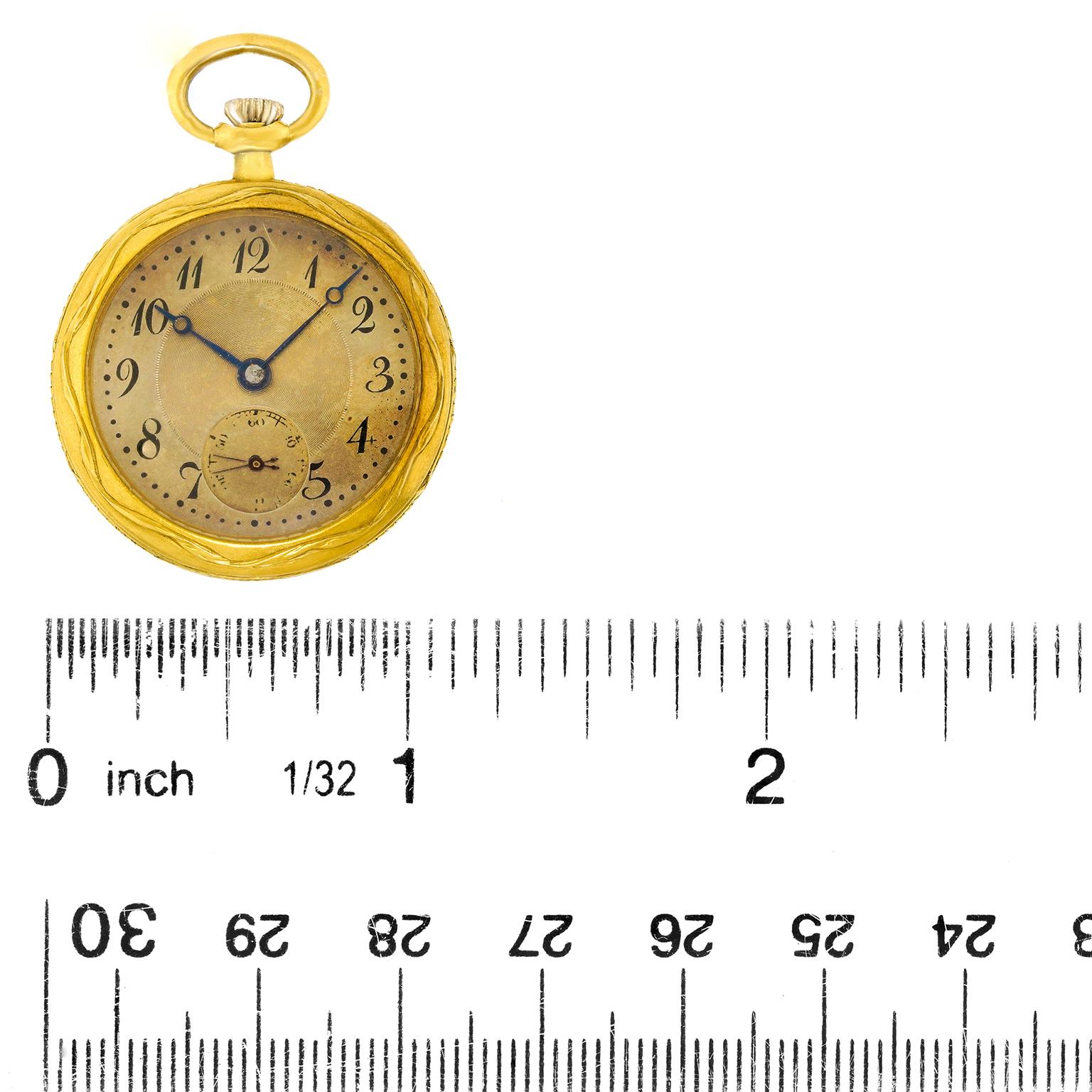 Antique Gold Pocket Watch For Sale 1