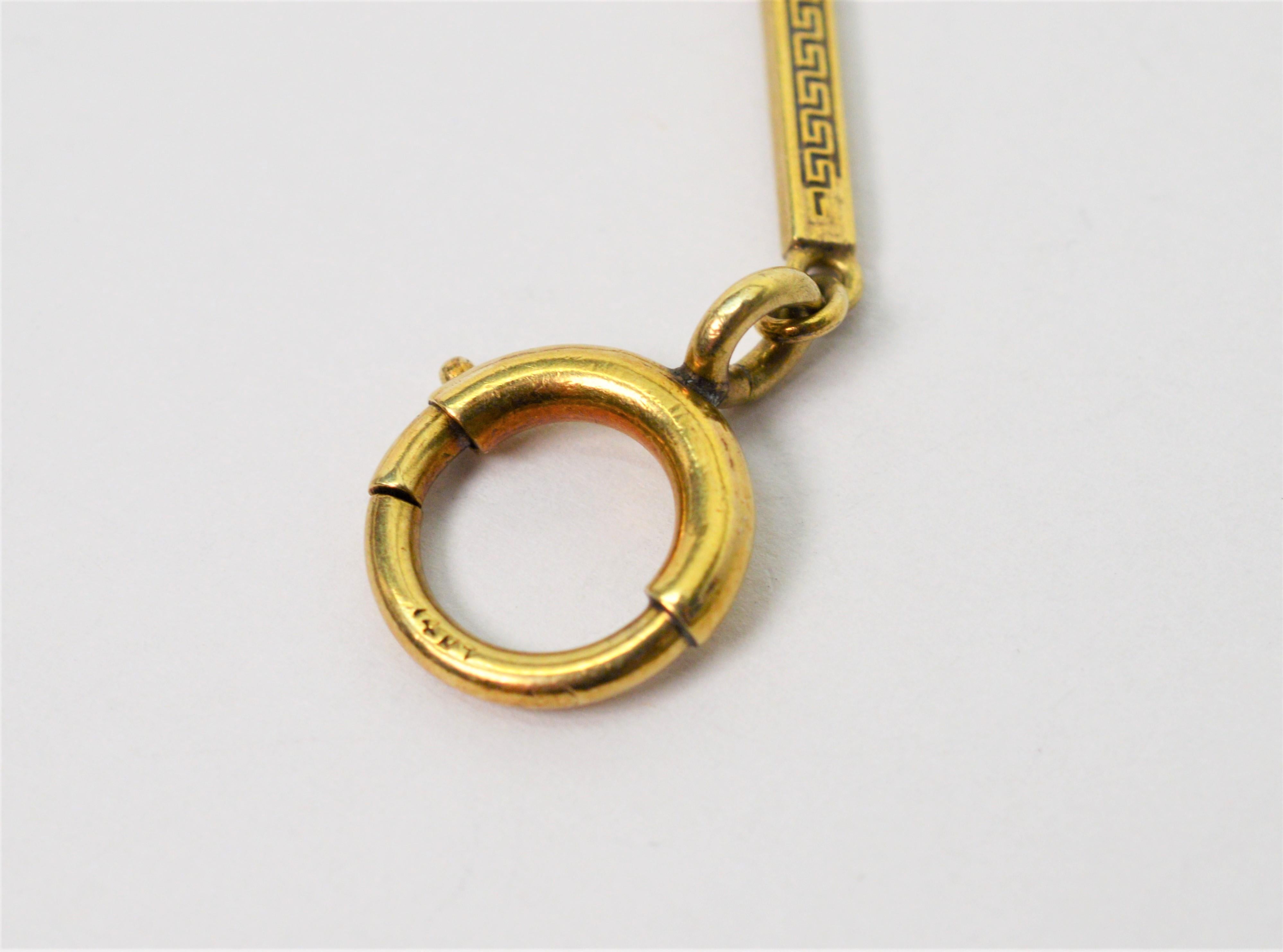 Men's Antique Gold Pocket Watch Link Chain